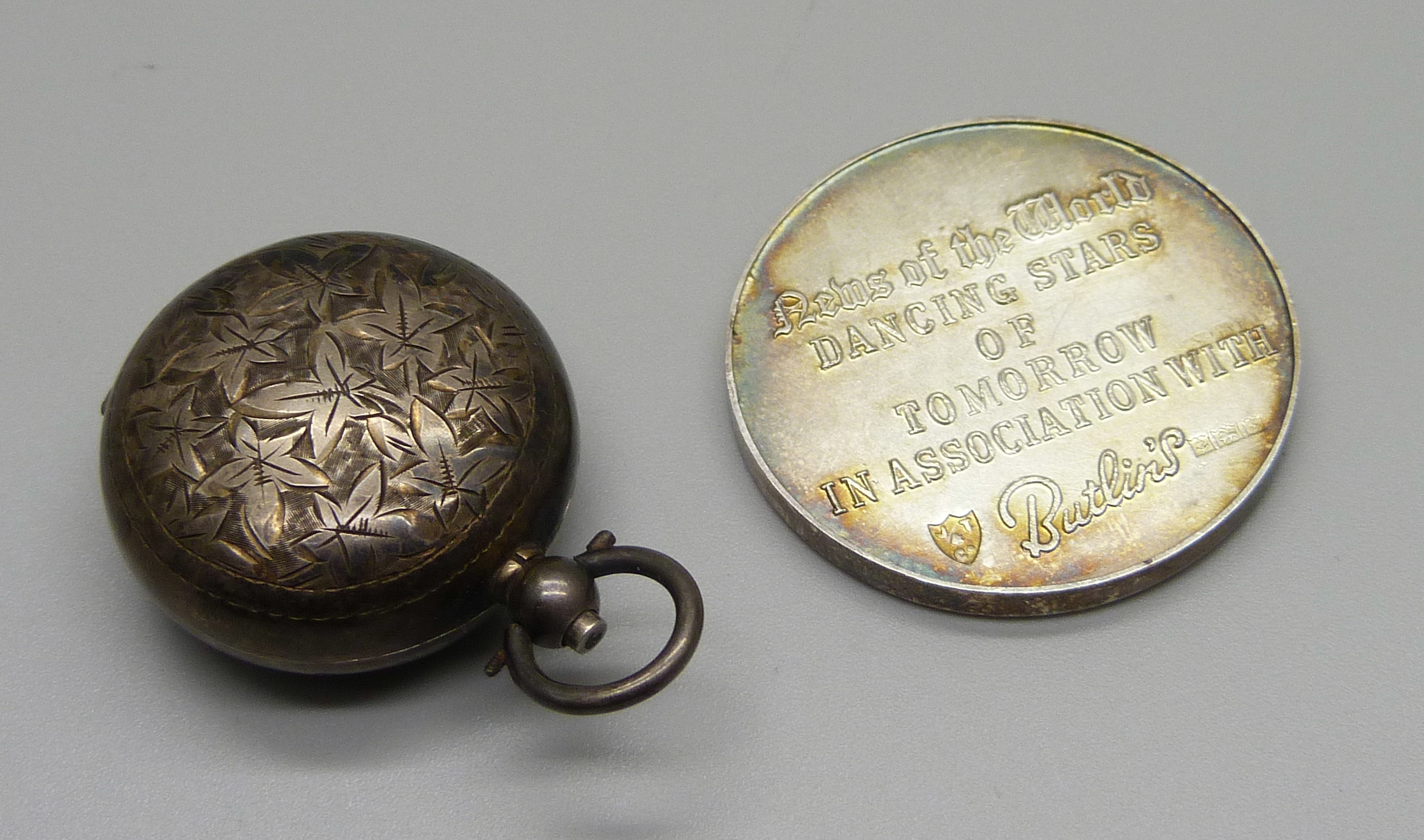 A silver sovereign case, Birmingham 1906, and a silver News of The World Dancing Stars medallion, In - Image 4 of 4