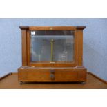 A vintage chemist's balance scale case, Baird & Tatlock, Glasgow & Edinburgh