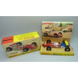 A Dinky Toys 225 Lotus F1 Racing Car, boxed, (old shop stock)