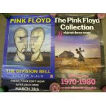 Two original Pink Floyd advertising posters and four Pink Floyd Collection The Division Bell posters