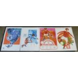 Four Activity Promotions Ltd. football club posters, printed in the 1970's, Nottingham Forest,