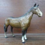 A Beswick horse figure, rear hind leg a/f