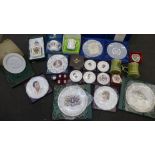 A collection of assorted Royal Family commemorative china including Spode, Royal Doulton and Royal