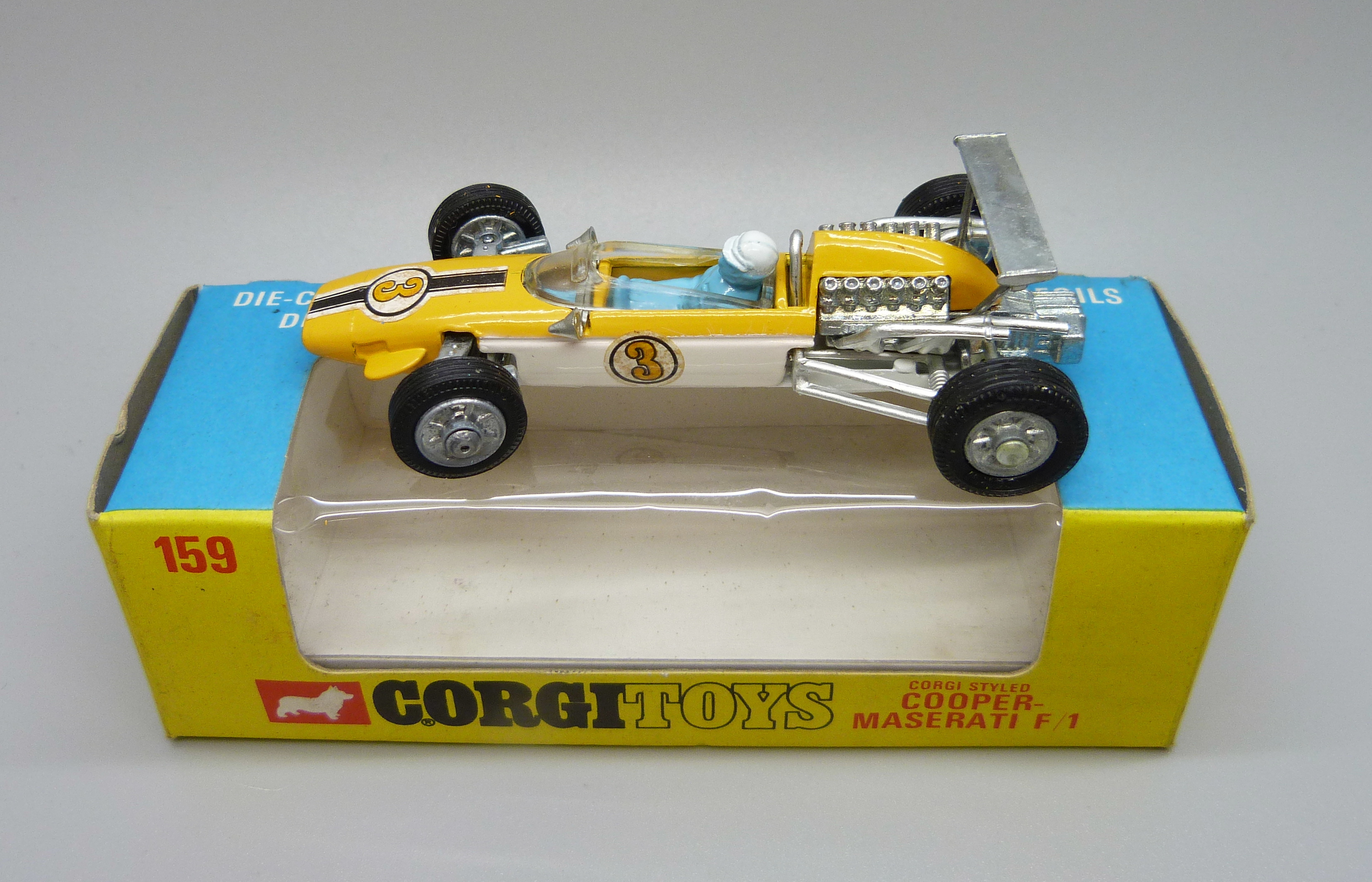 A Corgi Toys 159 Cooper-Maserati F/1, boxed, (old shop stock) - Image 3 of 4