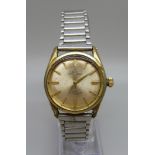 A Tudor Oyster Prince wristwatch, the plated case worn