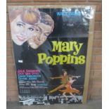 A Spanish 1950s film poster, Mary Poppins, 26.5 x 38.5cm