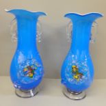 A pair of Plum Blossom Chinese vases