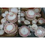 A collection of Royal Albert Serena tableware, plus five Lady Ascot cups, one a/f