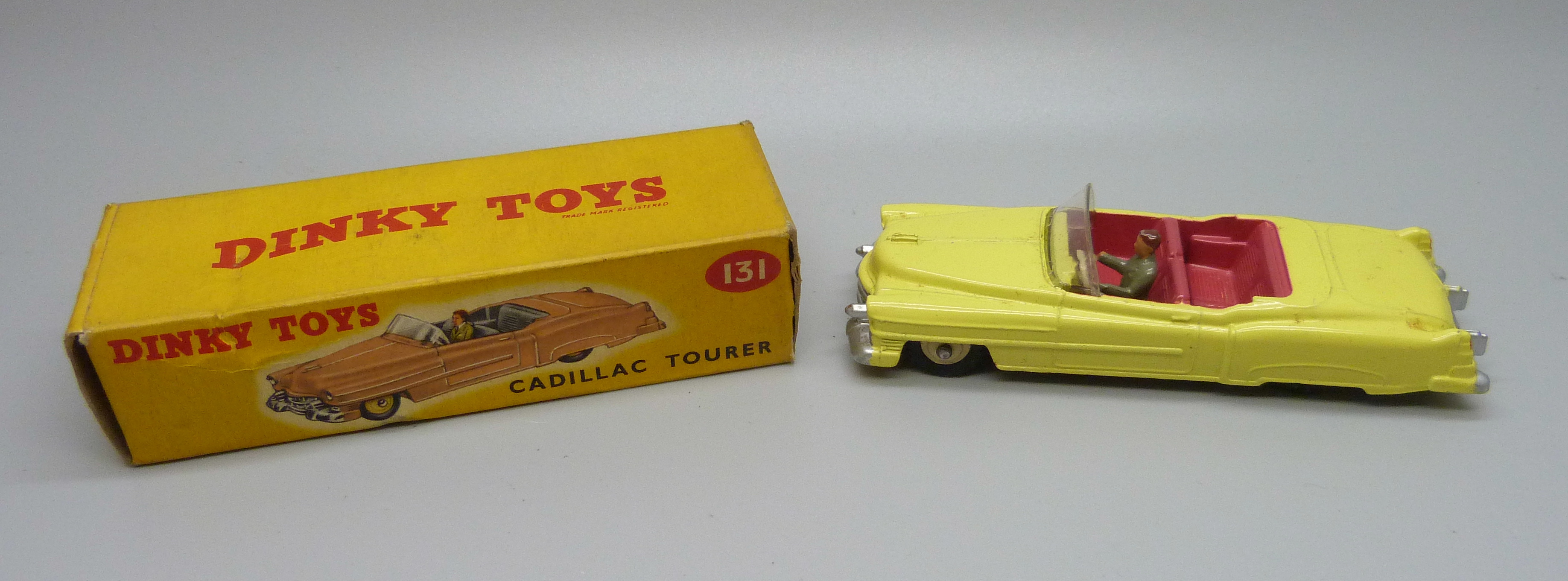 A Dinky Toys 131 Cadillac Tourer, boxed, (old shop stock)