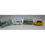 Two Corgi Toys, 408 Bedford Road Service Van and 413 Smith's Karrier Bantam Mobile Butchers Shop,