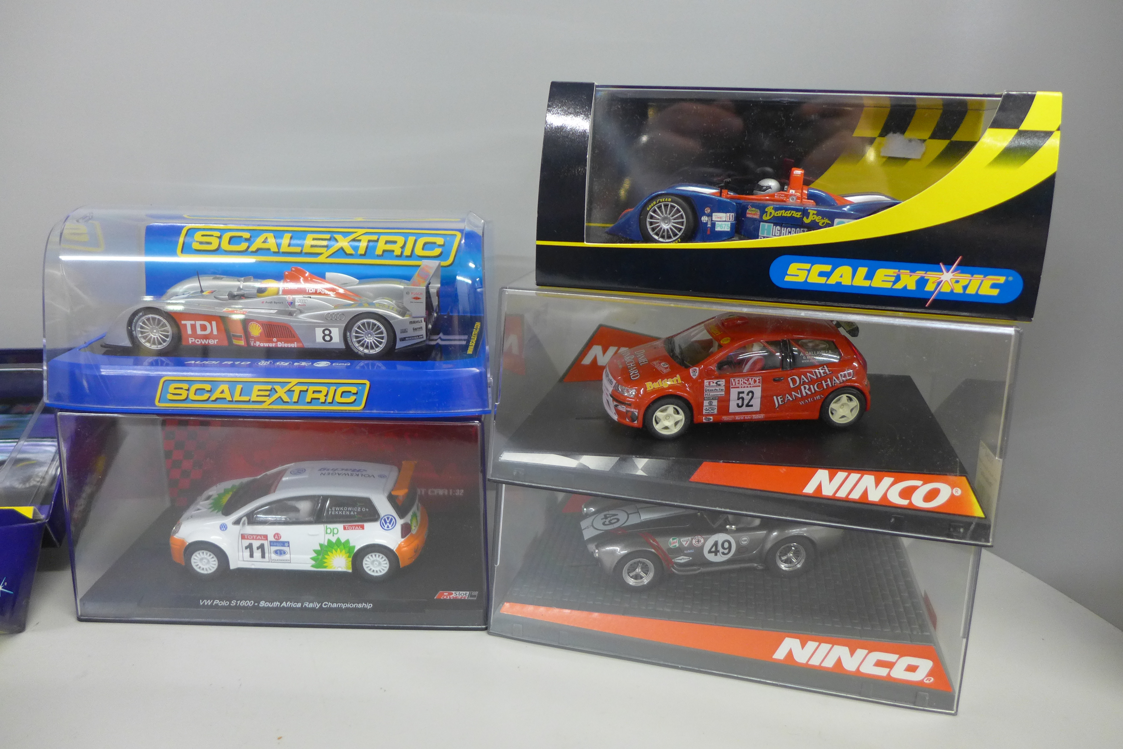 Six slot car vehicles, including Scalextric and Winco - Image 2 of 3