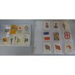 A collection of approximately 350 cigarette card silks, covering many themes including WWI,