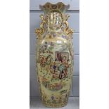 A large Japanese porcelain vase **PLEASE NOTE THIS LOT IS NOT ELIGIBLE FOR POSTING AND PACKING**