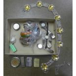 A dress belt, bangles, wristwatches and compacts **PLEASE NOTE THIS LOT IS NOT ELIGIBLE FOR