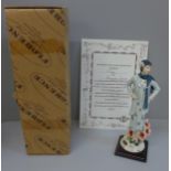 A Guiseppe Armani Florence Capodimonte figurine, 'Poppy', boxed with certificate