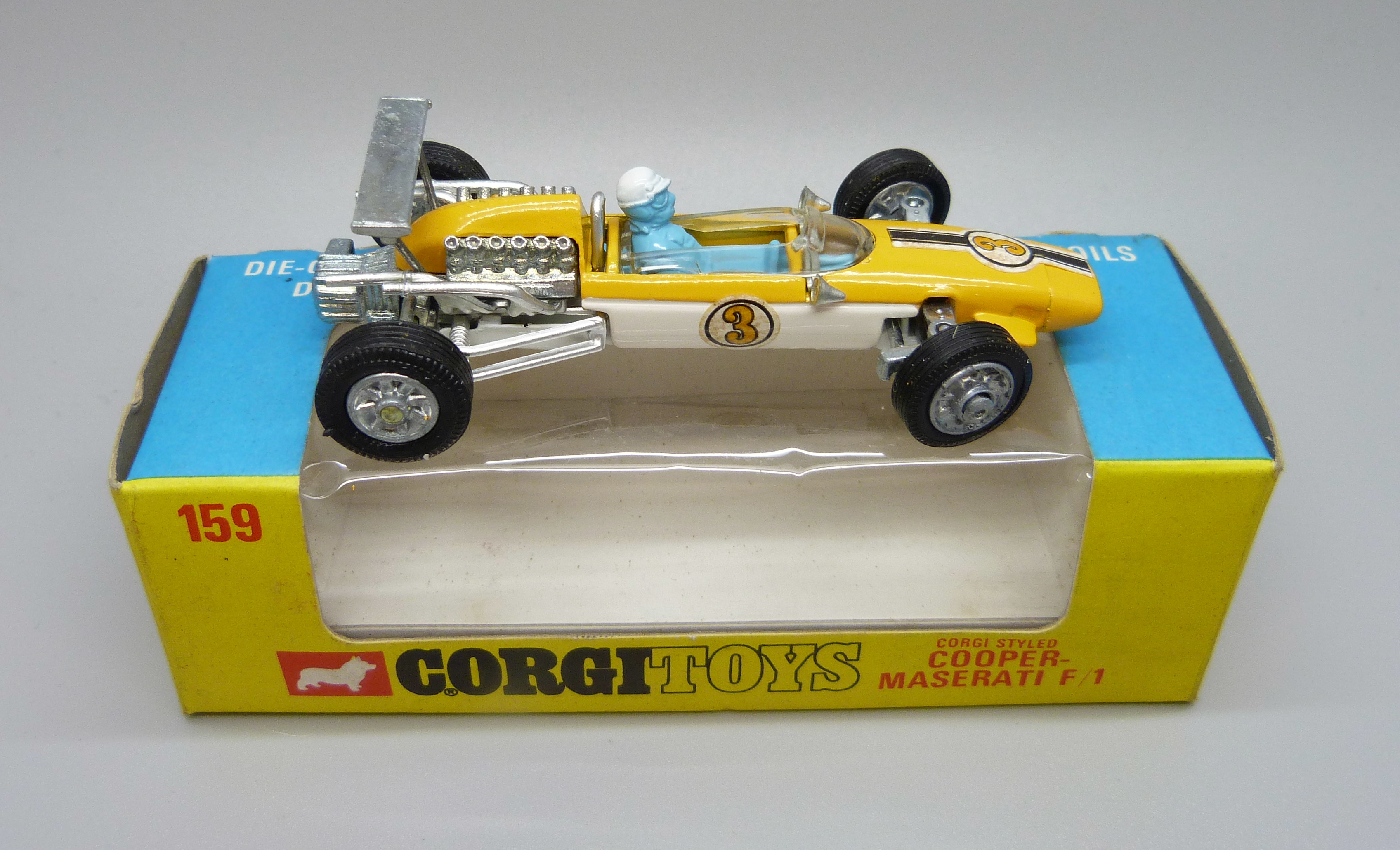 A Corgi Toys 159 Cooper-Maserati F/1, boxed, (old shop stock) - Image 2 of 4