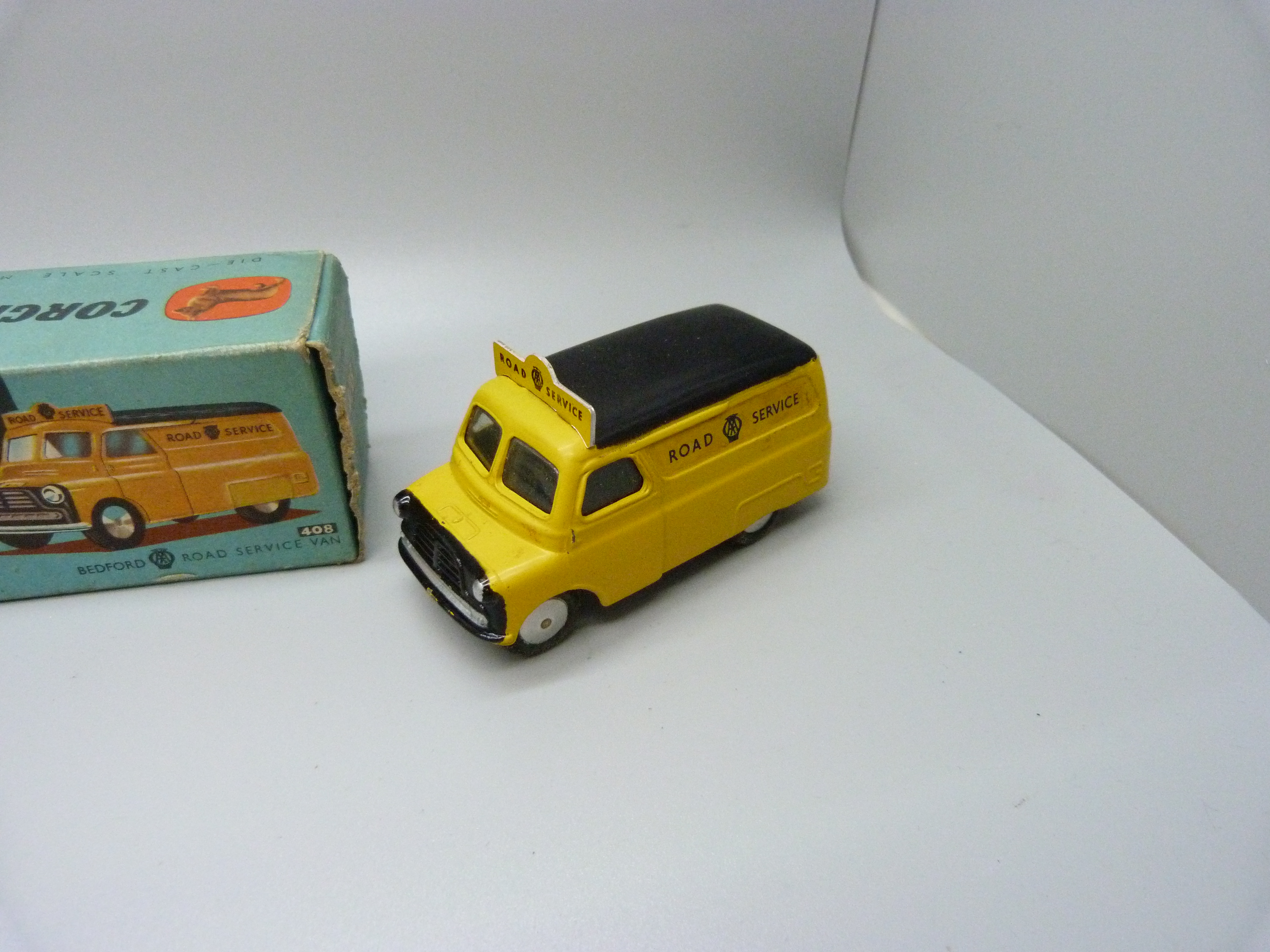 Two Corgi Toys, 408 Bedford Road Service Van and 413 Smith's Karrier Bantam Mobile Butchers Shop, - Image 3 of 7