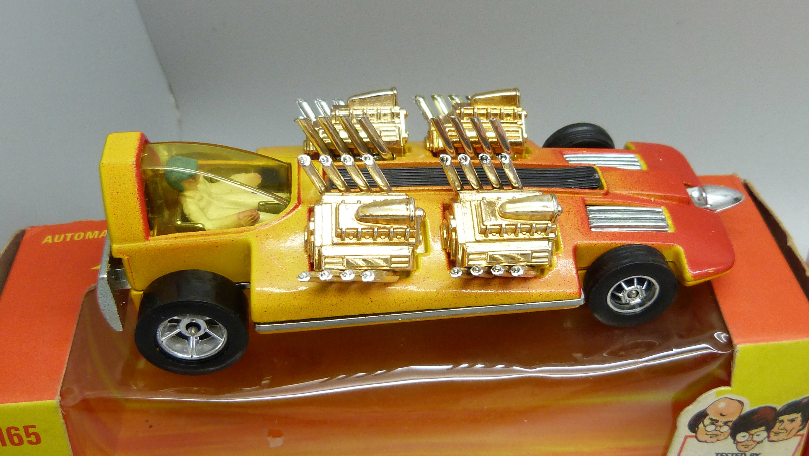 Three Corgi Toys Whizzwheels, 165, 372 and 342 Lamborghini P400 GT Miura Fighting Bull, boxed, ( - Image 2 of 6