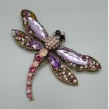 A large dragonfly brooch