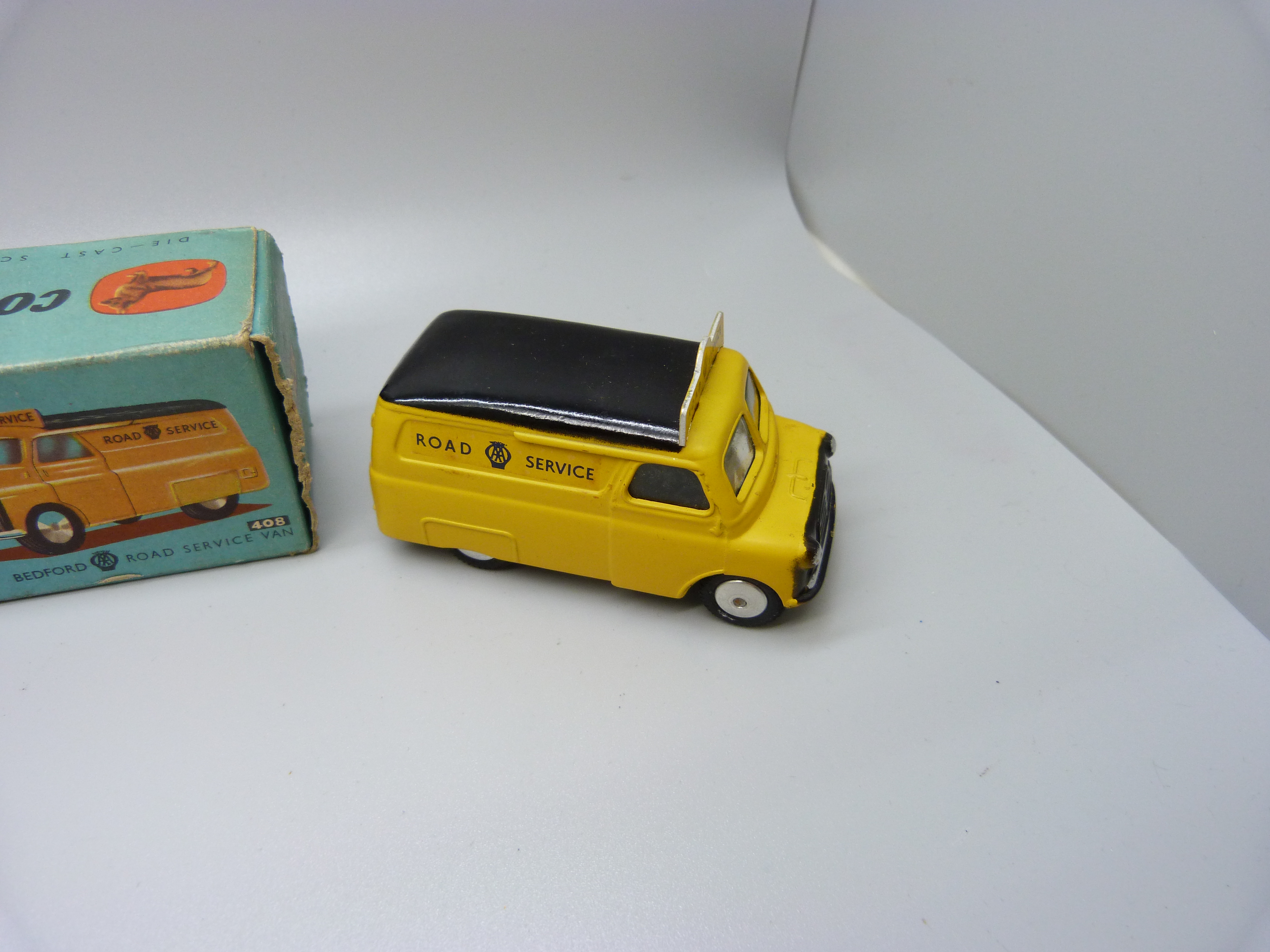 Two Corgi Toys, 408 Bedford Road Service Van and 413 Smith's Karrier Bantam Mobile Butchers Shop, - Image 5 of 7