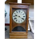 An early 20th Century oak cased Blick Time Recorders Ltd., London clock
