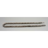 A silver neck chain, 66g, 41cm