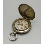 A WWI British compass, the case marked with broad arrow, Terrasse. W. Co., VI, 75063, 1918