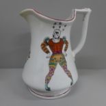 An Elsmore & Forster harlequin puzzle jug