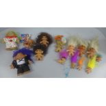 Fifteen assorted Troll dolls