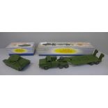 A Dinky Supertoys 651 Centurion Tank and 660 Tank Transporter, boxed