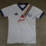 A vintage Derby County football shirt, (boys size)