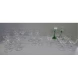 Early 20th Century wine, sherry and liqueur glasses (21)