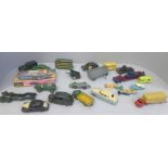 A collection of vintage Dinky Toys die-cast model vehicles, (12), Matchbox Moko Lesney vehicles