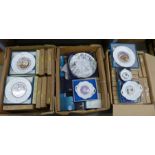 A collection of Coalport Christmas plates and Royal Family related china, boxed **PLEASE NOTE THIS