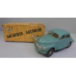 A V Models Morris Minor, some a/f to car and box a/f