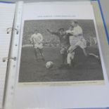 A collection of 1960s - 80s Leeds United and Manchester United autographs including Jack Charlton,