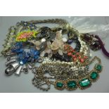 Assorted statement necklaces