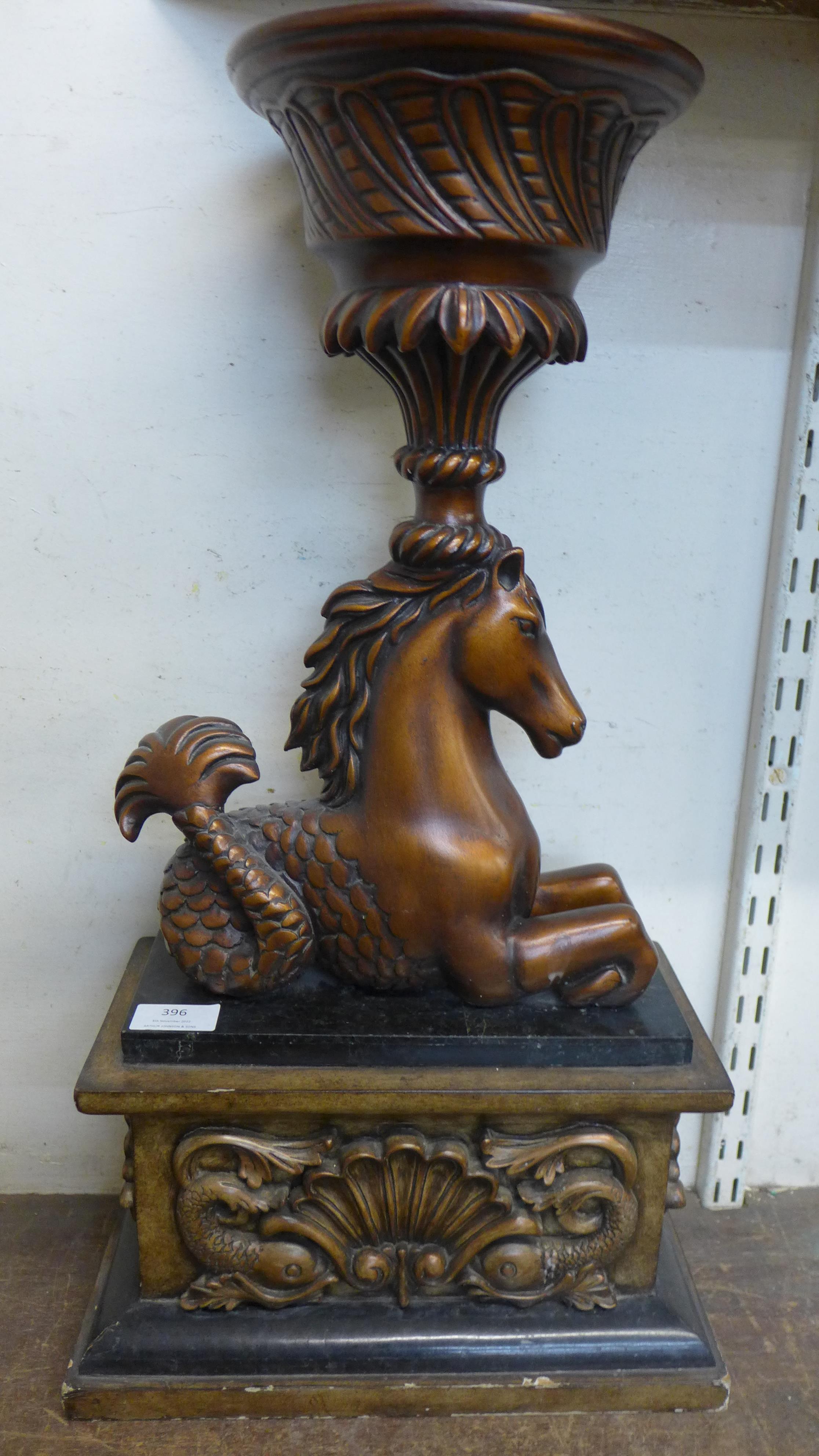 A French style figural jardiniere stand