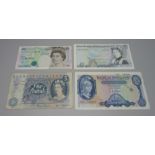 Four £5 notes