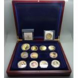 Twelve Royal commemorative coins