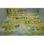 1999 Pokemon Jungle cards (100), 49 Base set cards and 53 Base set 2 cards