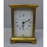 A Bayard French brass carriage clock