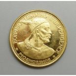 A 1966 Losotho 4 Maloti Independence gold coin, 16g
