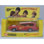 A Corgi Toys Monkeemobile die-cast model vehicle, boxed with header card