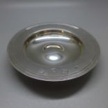 A silver dish, 107g, 113mm diameter