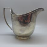 A George III silver jug, London 1807, John Emes, 143g