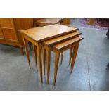 A teak nest of tables