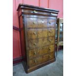 A 19th Century French six drawer chest, 150cms h, 104cms w, 45cms d