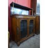 A Regency rosewood and brass inlaid/mounted chiffonier, 121cms h, 91cms w, 38cms d