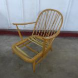 An Ercol Blonde beech Windsor armchair